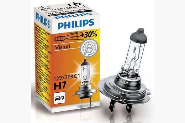 Лампа головного світла Philips H7 55W 12972PR Premium +30%