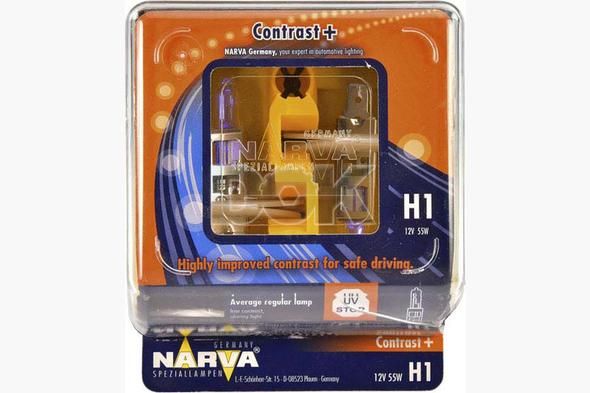 Лампа головного світла Narva H1 55W Contrast 98651 Лампа головного світла Narva H1 55W Contrast 98651