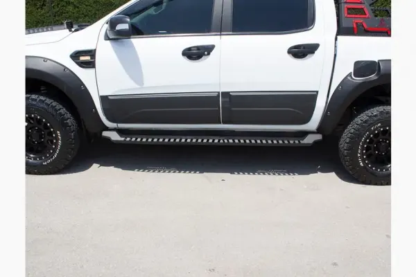 Силові пороги Dakar V1 (2 шт, метал) Dacia Duster 2018↗ мм.