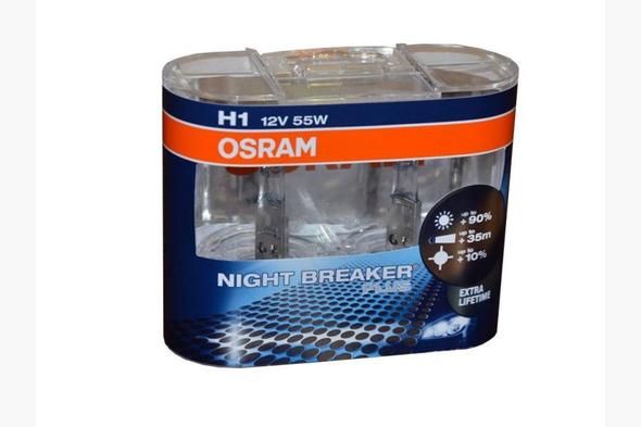 Лампа головного світла Osram 64150NBP Night Breaker Plus H1 55W