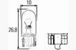 Вказівна лампа Narva 17109 W3W 24V 3W W2,1X9,5d