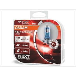 Лампа головного світла Osram H4 60/55W Night Breaker Laser +150% 64193NBL150