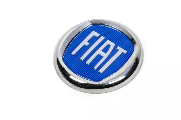 Емблема (синя, самоклейка) Fiat