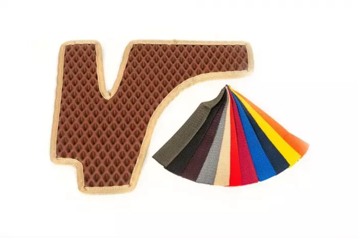 Поліуретанові килимки (3 ряди, EVA, цегляні) Volkswagen Sharan 2010↗ мм.